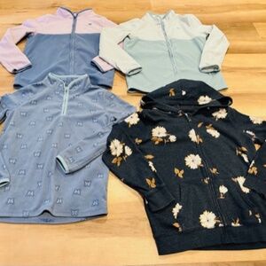 Girls hoodies & fleece sweatshirts. Size 14. Carter's, OshKosh. Full & half zip